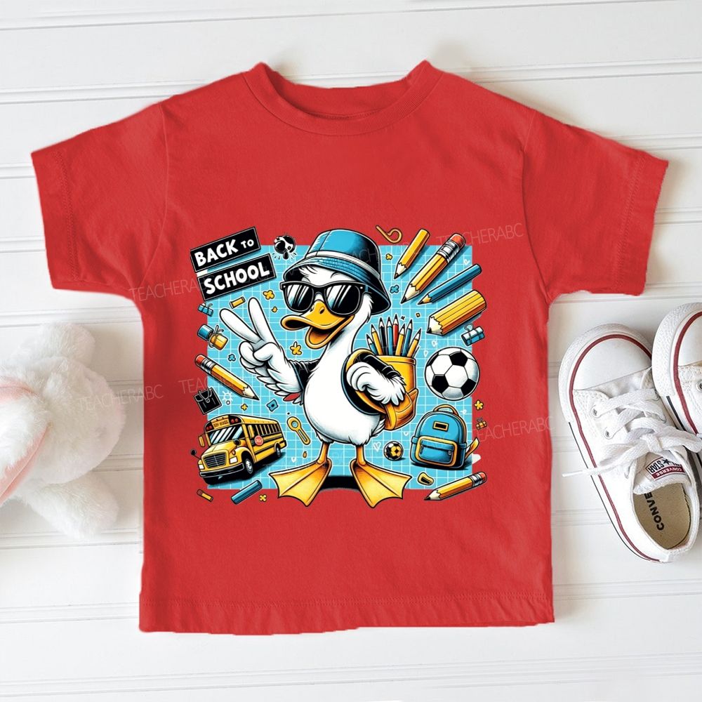 Cool Duck Back To School Toddler T-shirts