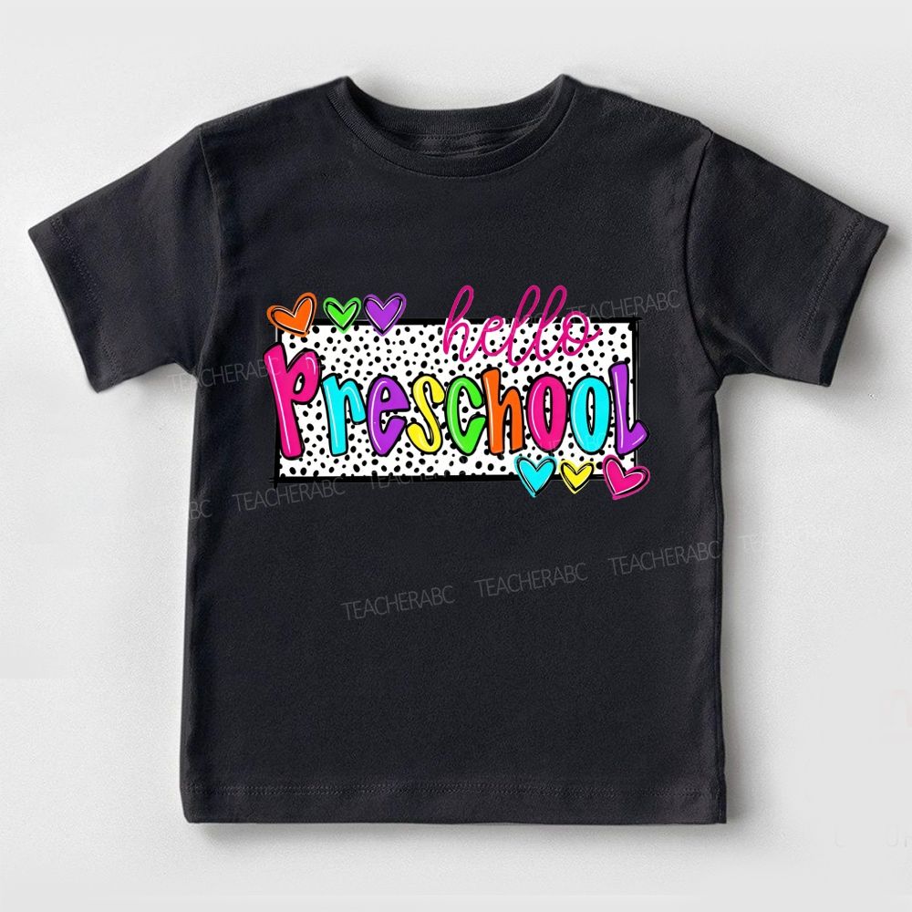 Personalized Grade Hello Preschool Here I Come Toddler T-shirts