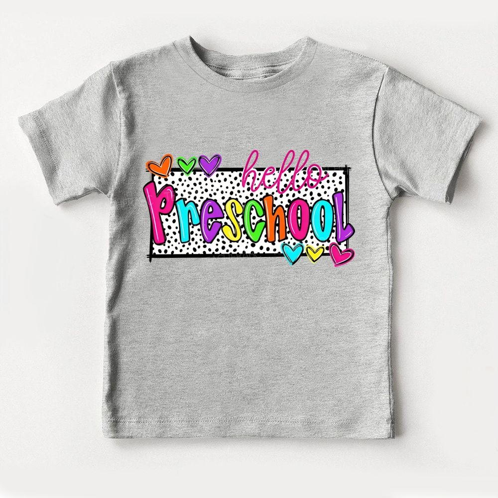 Personalized Grade Hello Preschool Here I Come Toddler T-shirts