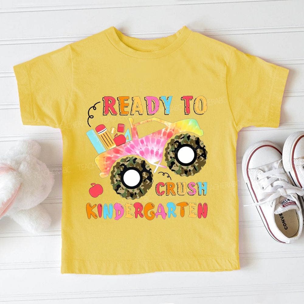 Personalized Grade Ready To Crush Kindergarten Toddler T-shirts
