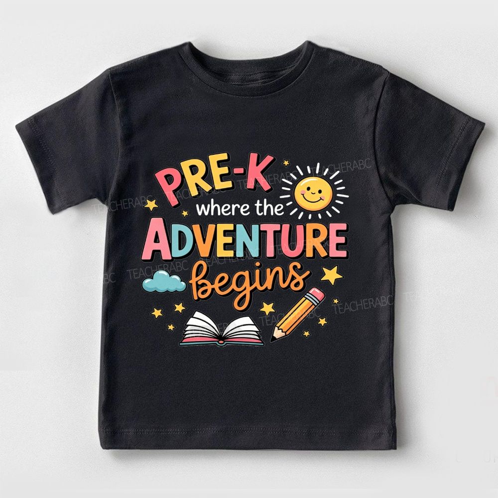 Personalized Grade Pre-K Where The Adventure Begins Toddler T-shirts
