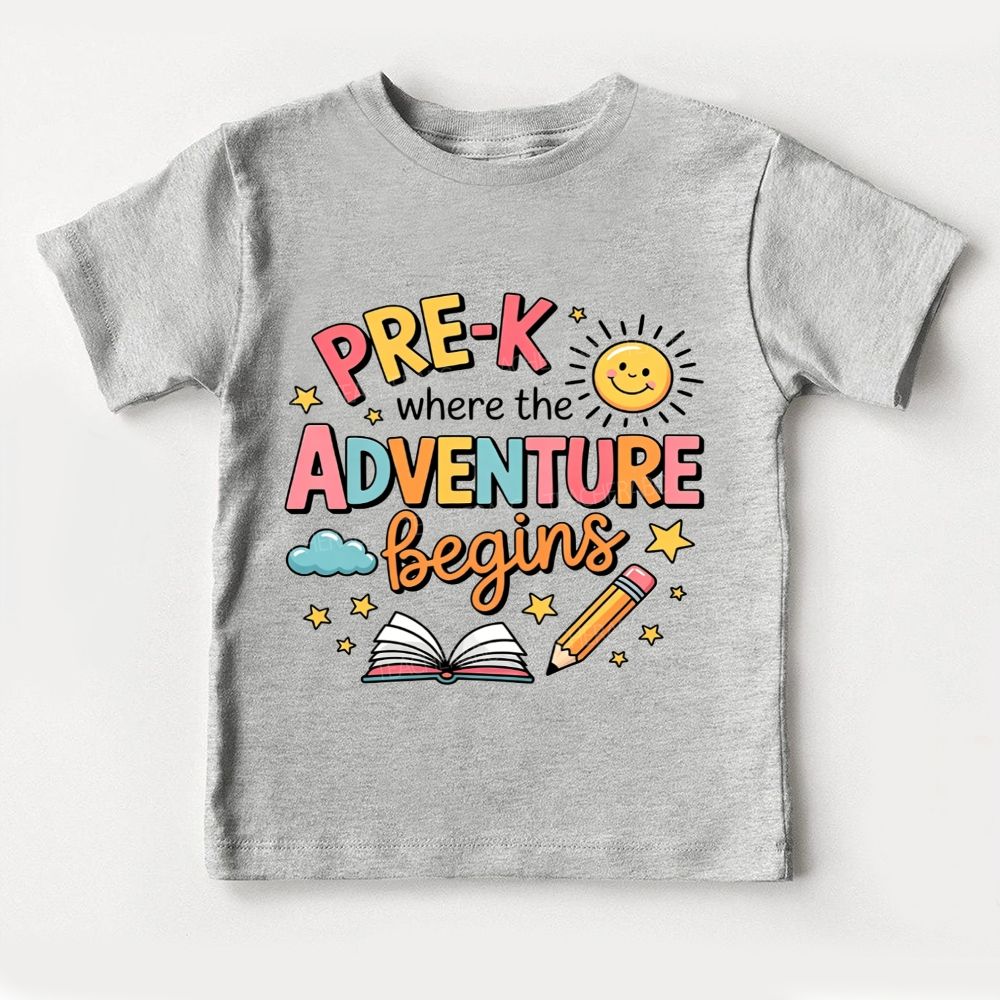 Personalized Grade Pre-K Where The Adventure Begins Toddler T-shirts