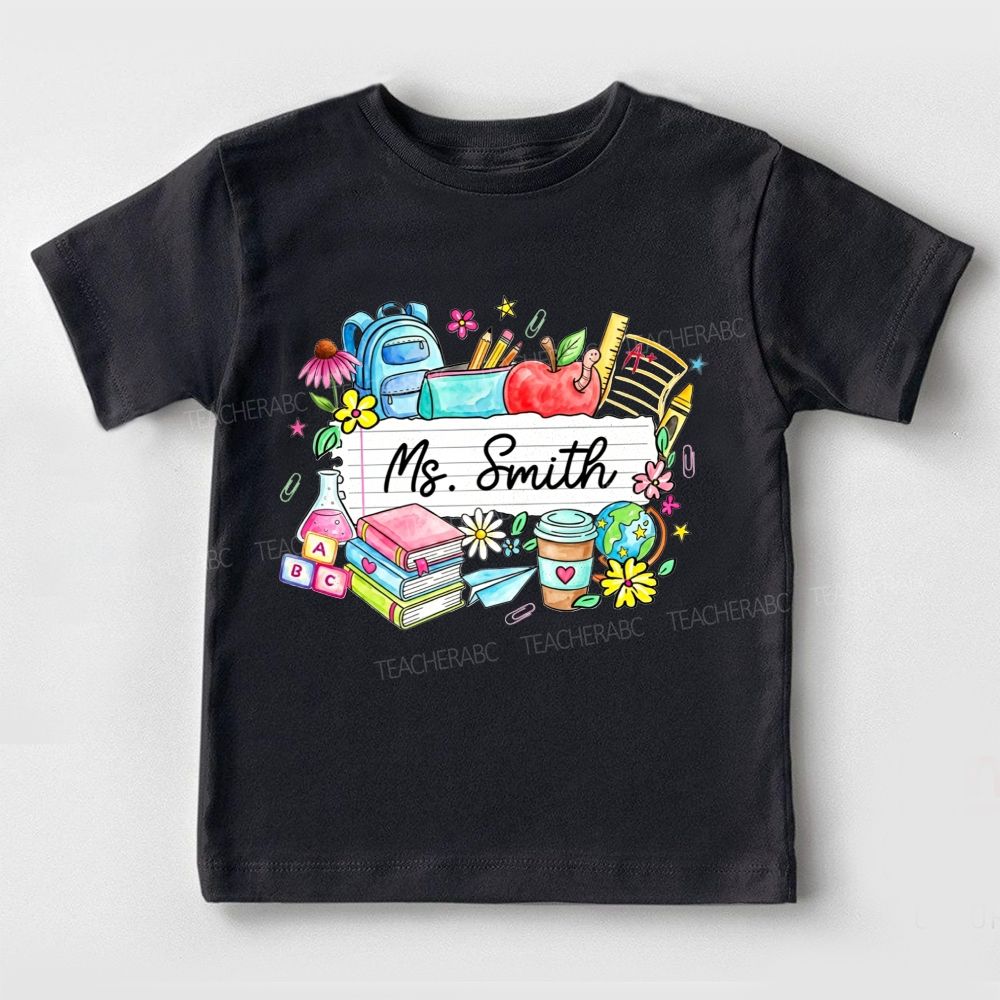 Personalized Name Growing Little Minds Every Day Toddler T-shirts
