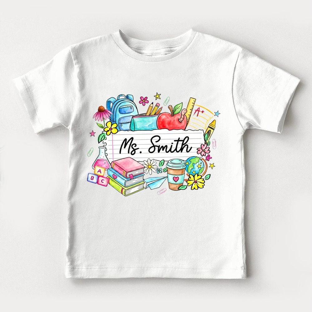 Personalized Name Growing Little Minds Every Day Toddler T-shirts