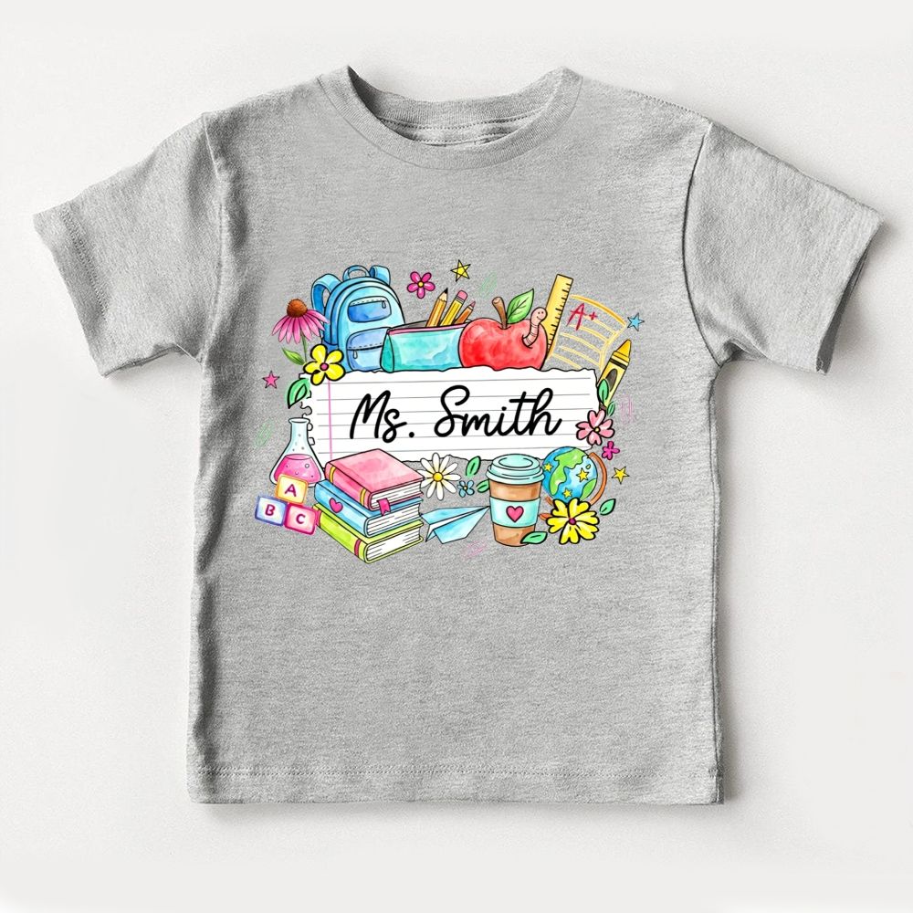 Personalized Name Growing Little Minds Every Day Toddler T-shirts