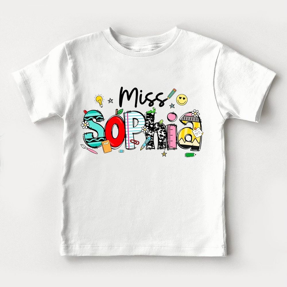 Personalized Name My Classroom My Happy Place Toddler T-shirts