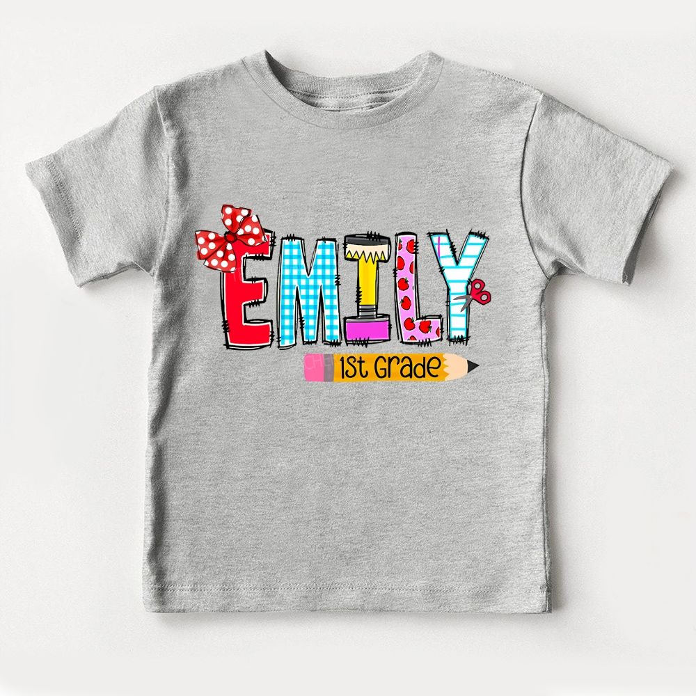 Personalized Name And Grade I'M Ready To Learn Toddler T-shirts