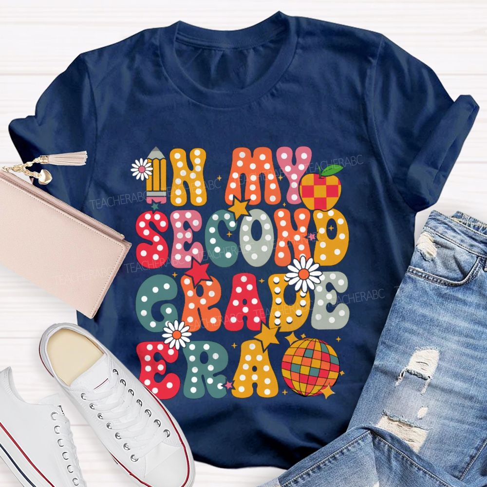 Personalized Grade In My Second Grade Era Teacher T-Shirt
