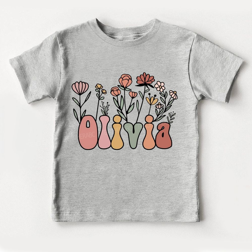 Personalized Name Growing In Kindergarten Toddler T-shirts
