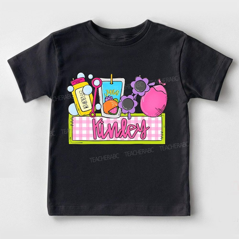 Personalized Name Play All Day Kindergarten Toddler T-shirts