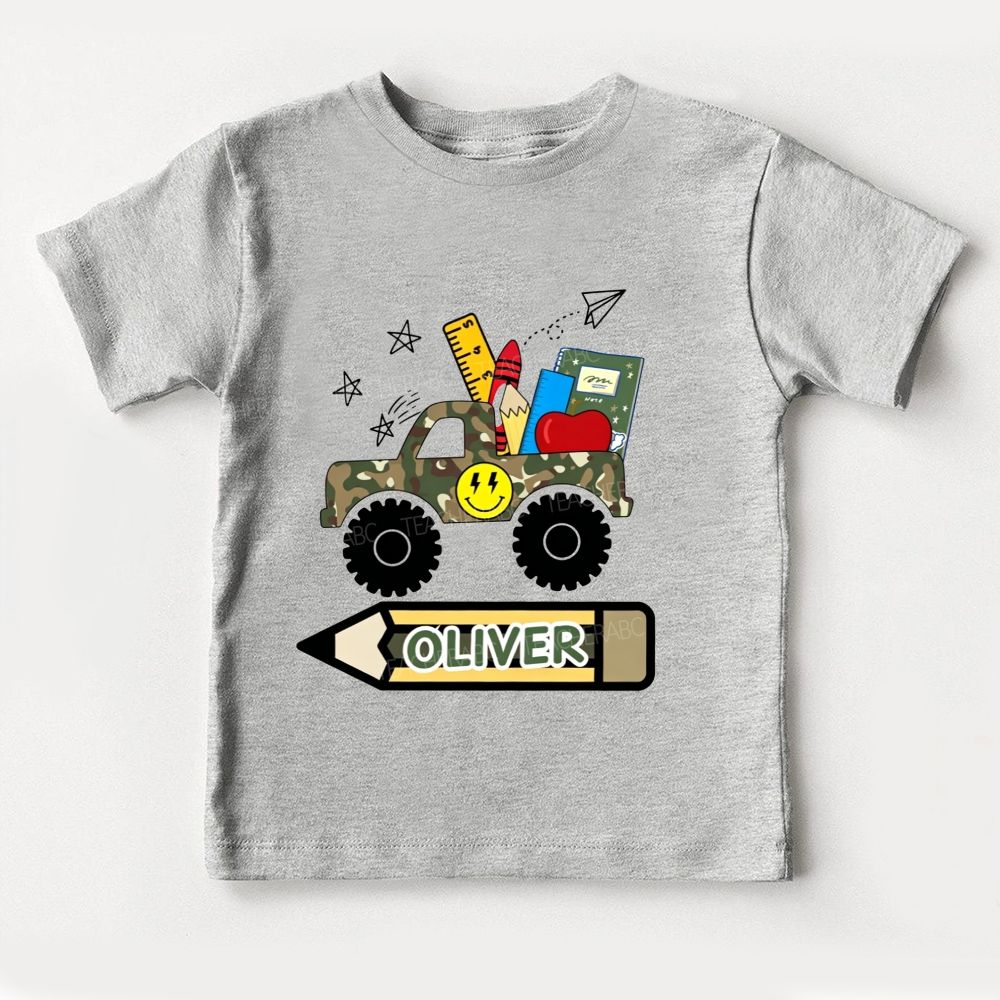 Personalized Name Kindergarten Ready For School Toddler T-shirts