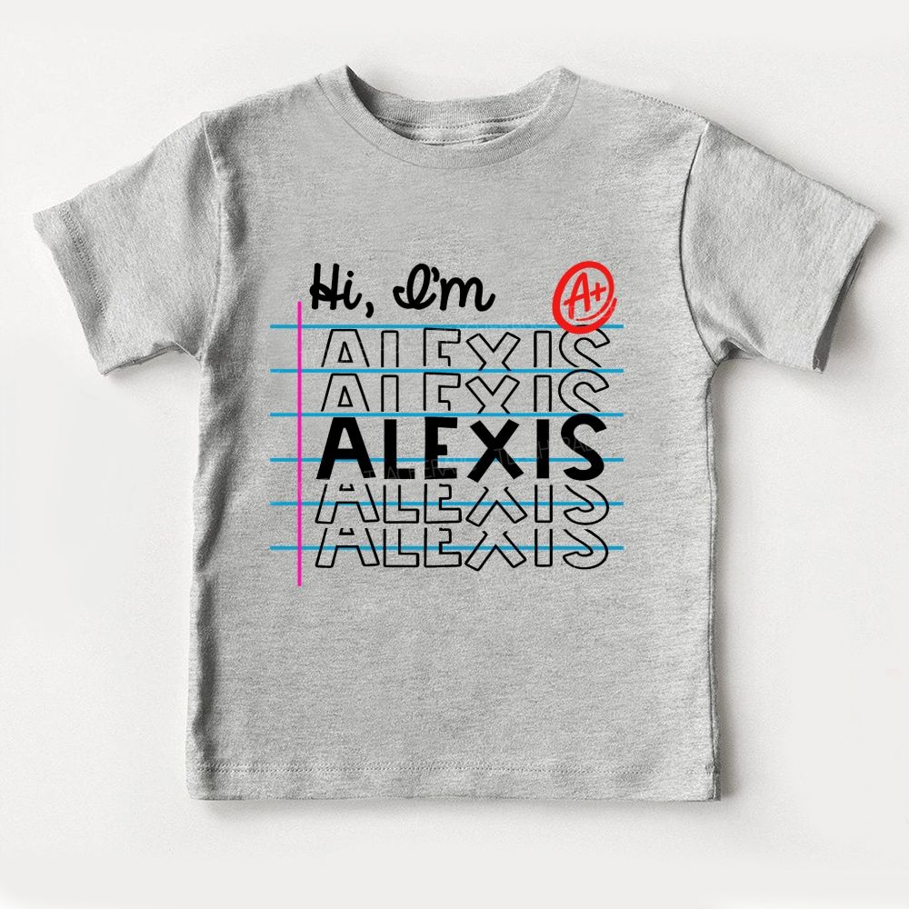 Personalized Name Kindergarten Ready Learn Vibes Toddler T-shirts