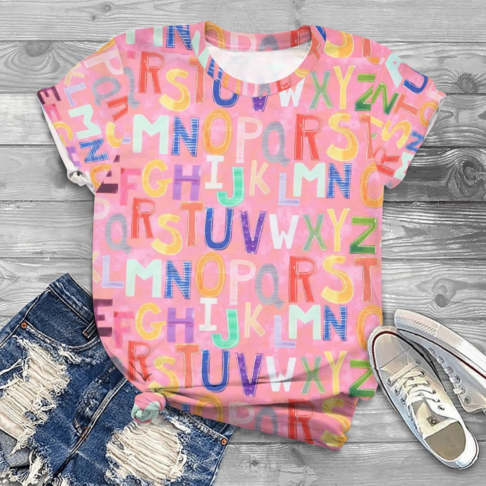 Pink Letters T-shirt