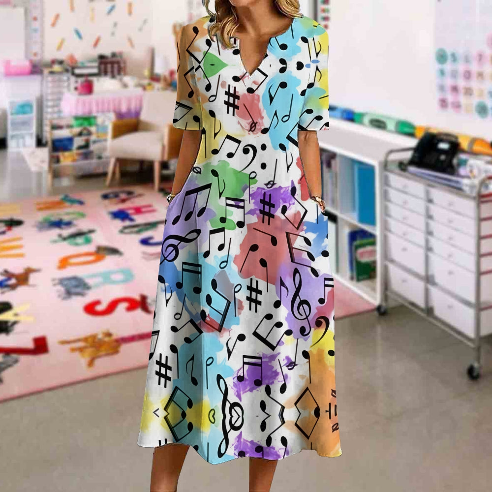 Melody & Music Notes Dress