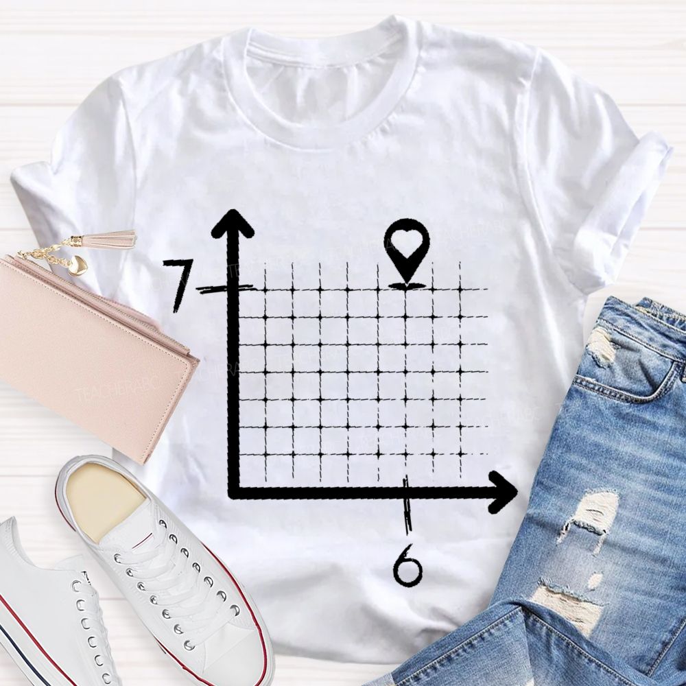 Six-Seven Math Graphic Teacher T-shirt