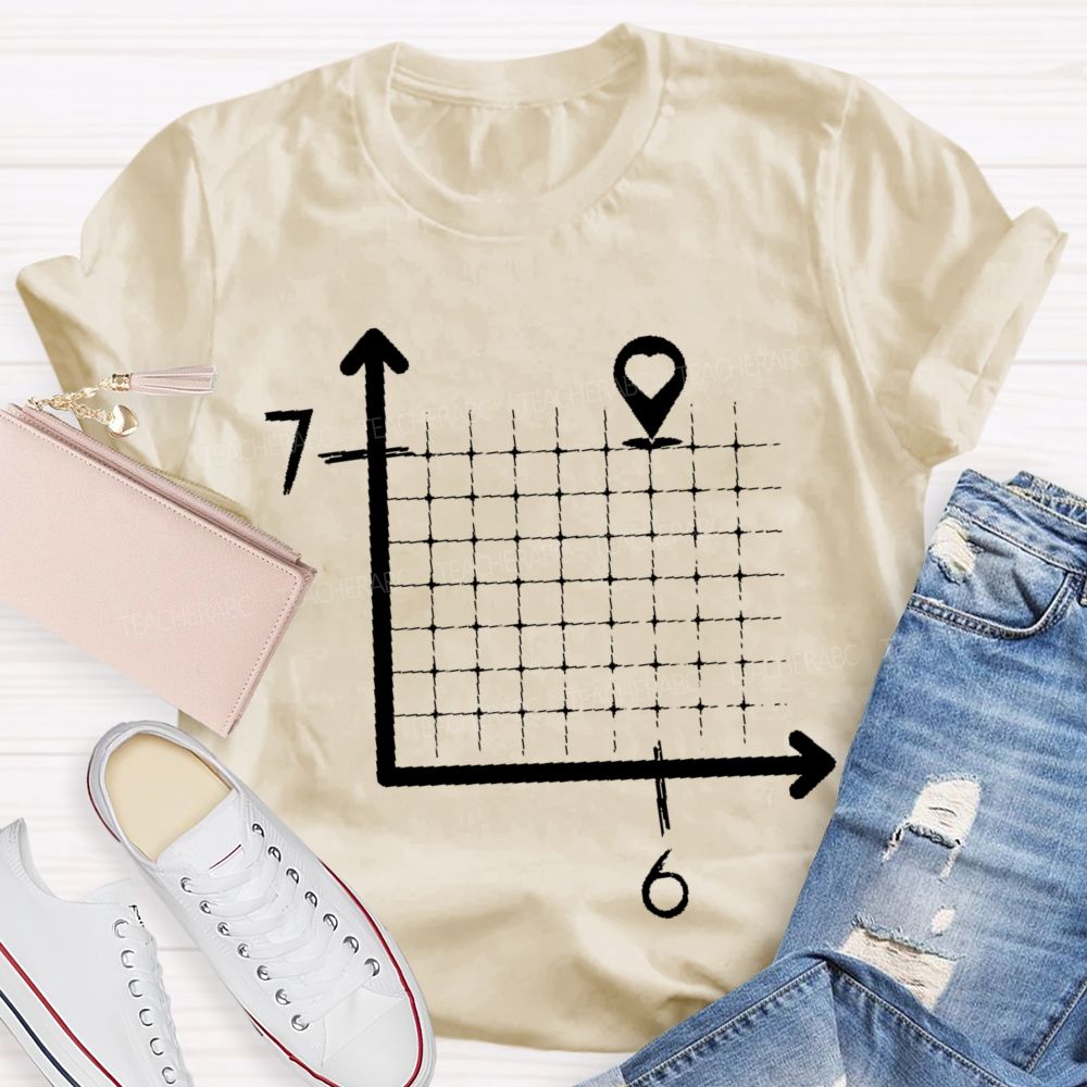 Six-Seven Math Graphic Teacher T-shirt