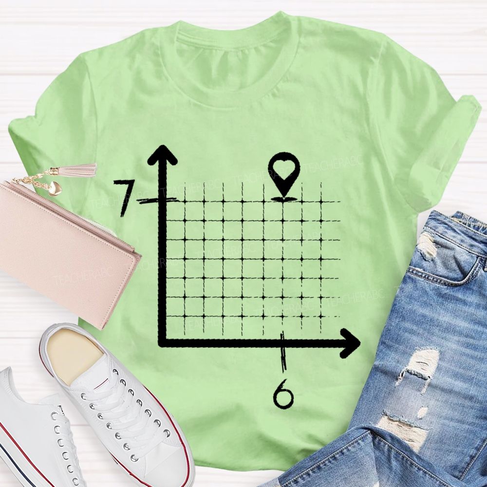 Six-Seven Math Graphic Teacher T-shirt