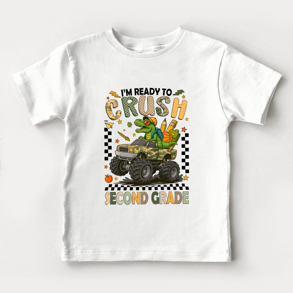 Personalized Grade I'M Ready To Crush Second Grade Toddler T-shirts