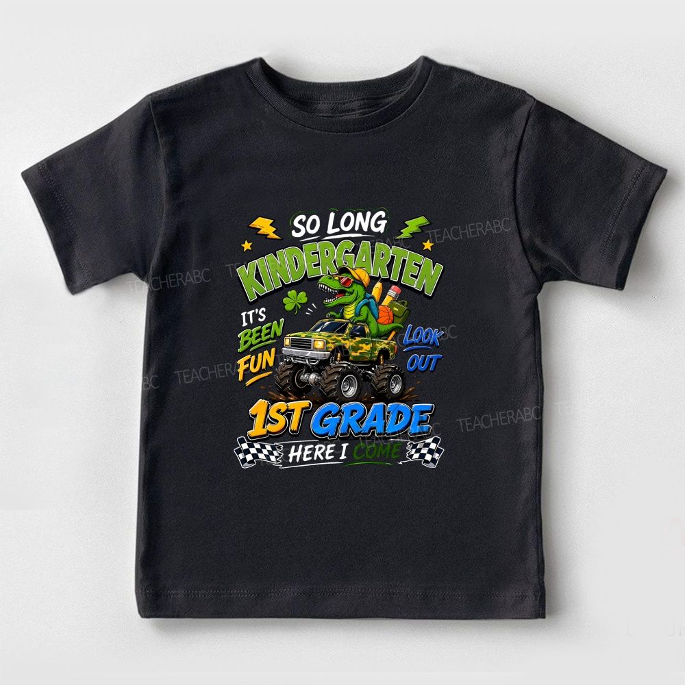 Personalized Grade So Long Kindergarten It'S Been Fun Toddler T-shirts