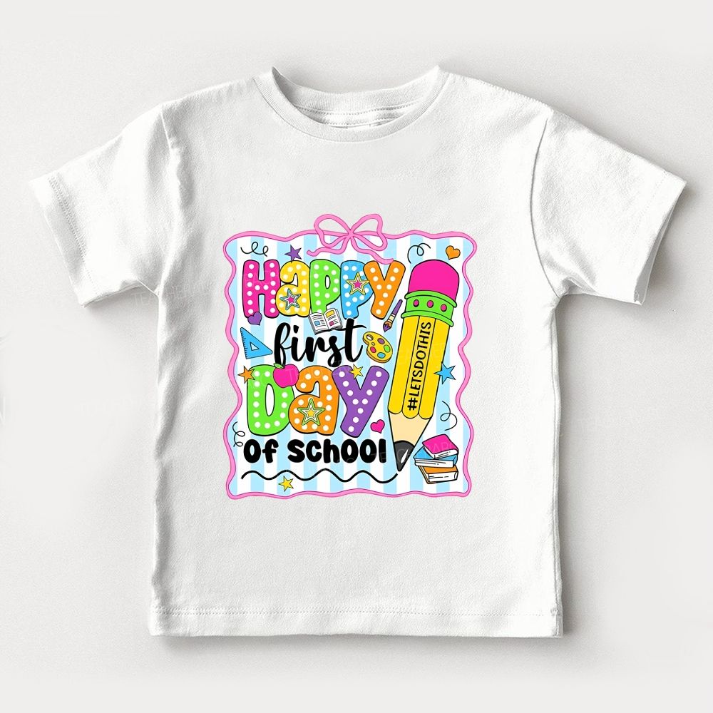 Happy First Day Of School Toddler T-shirts