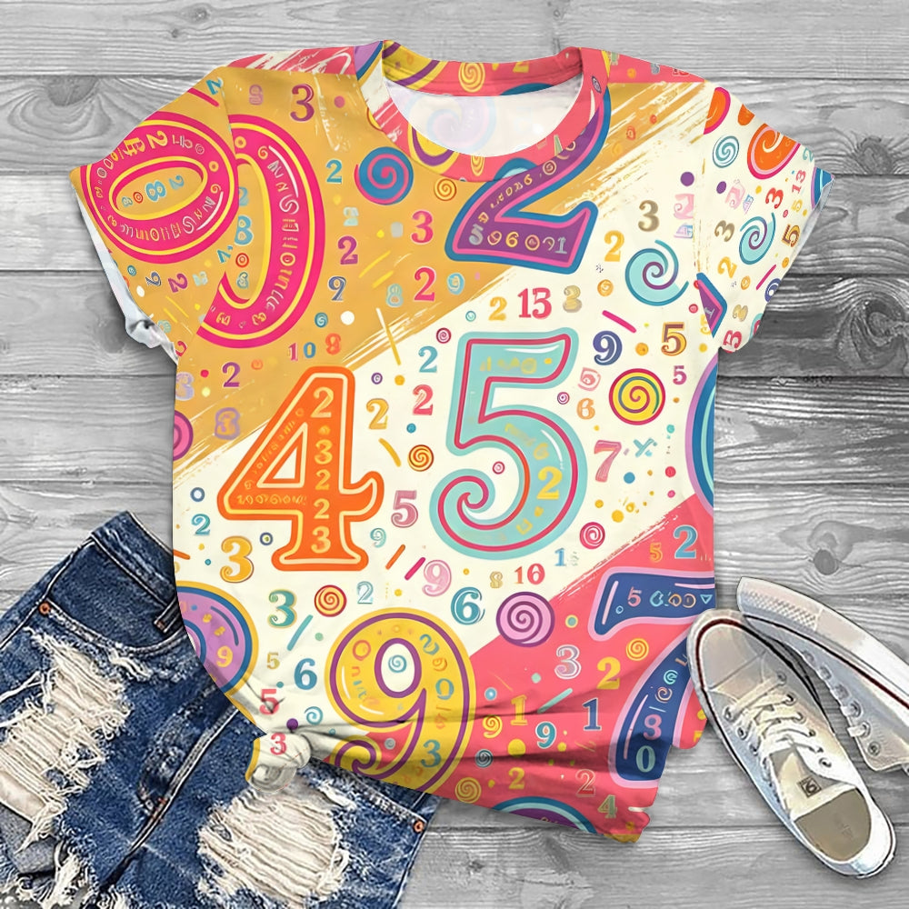 A Digital World Infused With An Artistic Atmosphere Printed T-shirt
