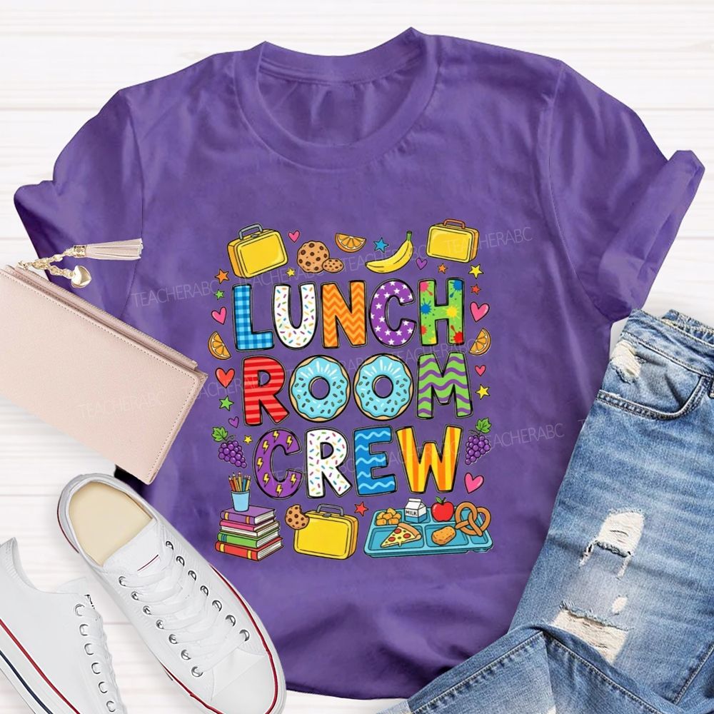 Lunch Room Crew Doodle Cafeteria Staff T-shirt