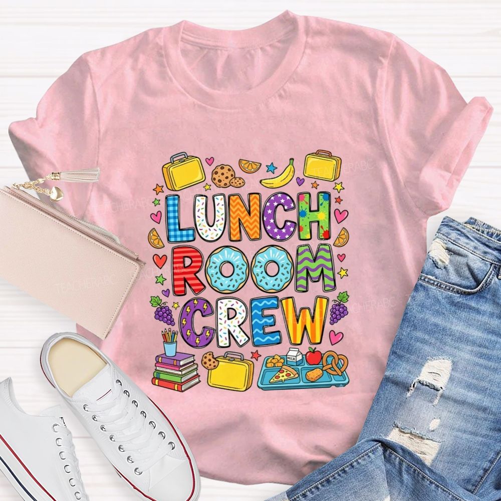 Lunch Room Crew Doodle Cafeteria Staff T-shirt