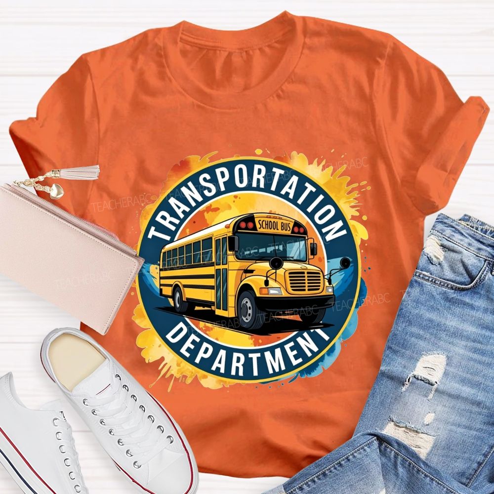 Transportation Department School Bus Driver T-shirt