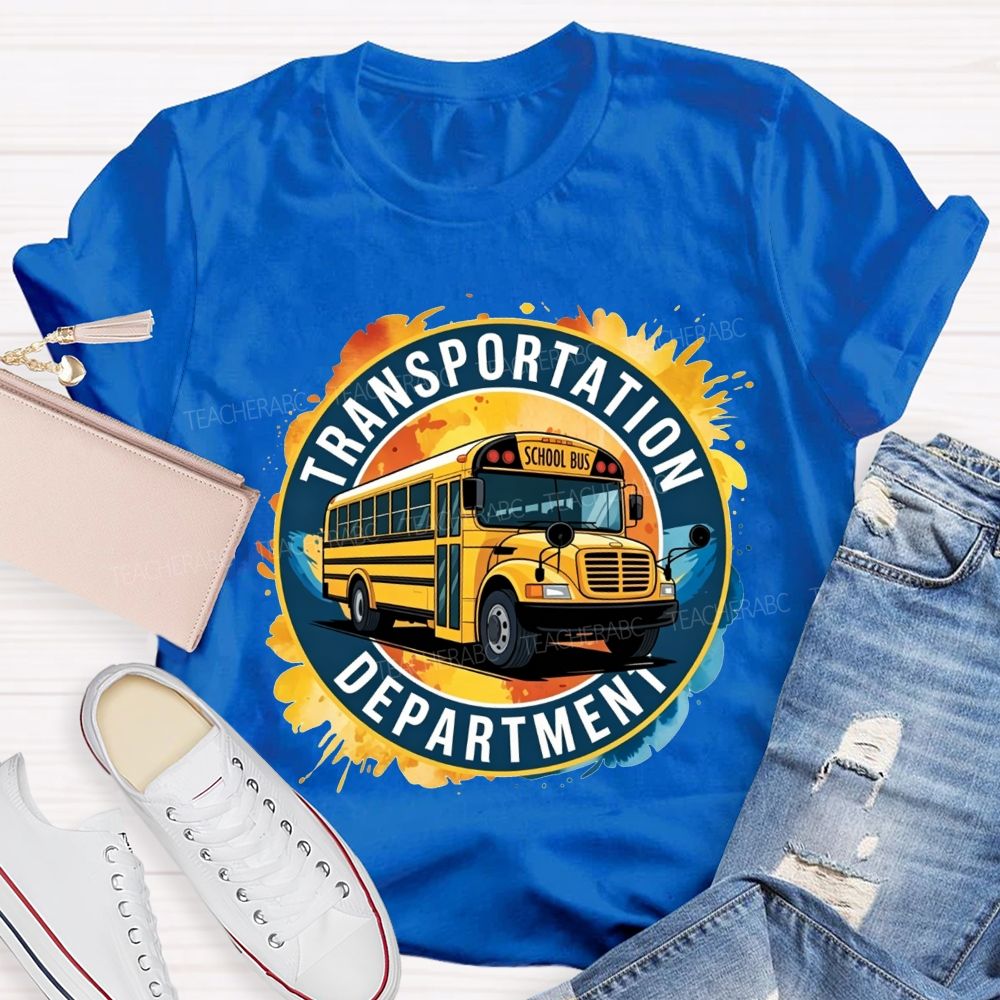 Transportation Department School Bus Driver T-shirt