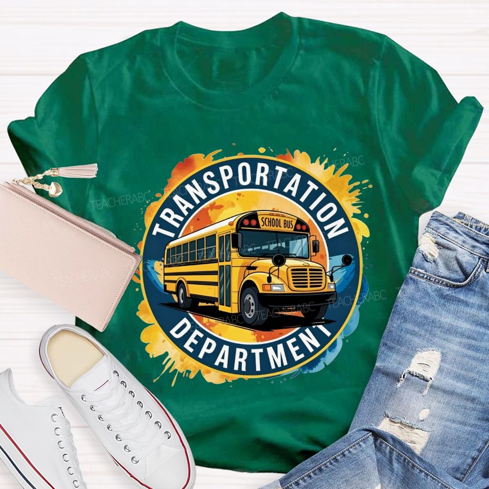 Transportation Department School Bus Driver T-shirt