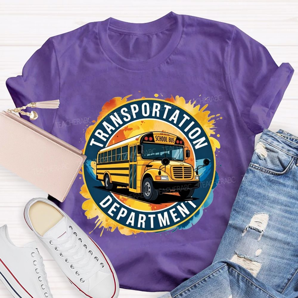 Transportation Department School Bus Driver T-shirt