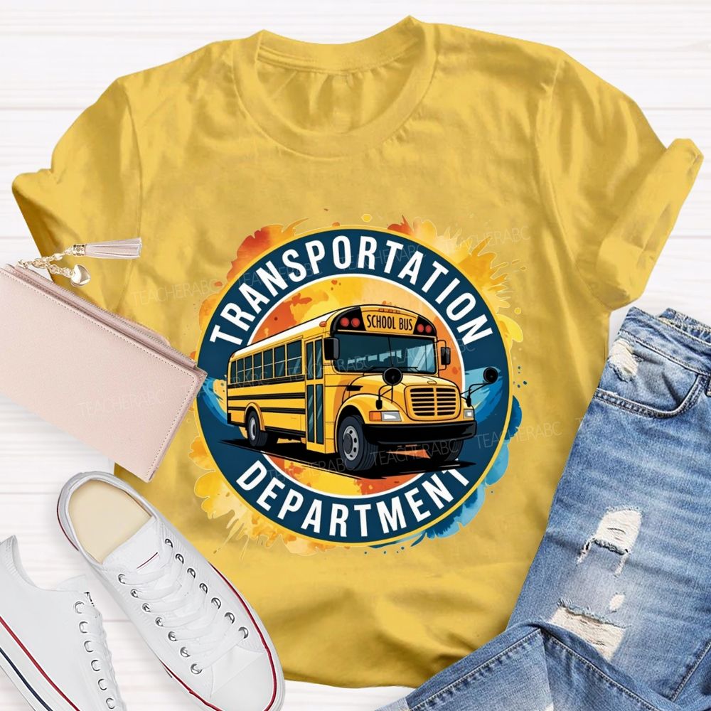 Transportation Department School Bus Driver T-shirt