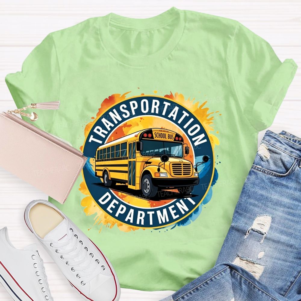 Transportation Department School Bus Driver T-shirt