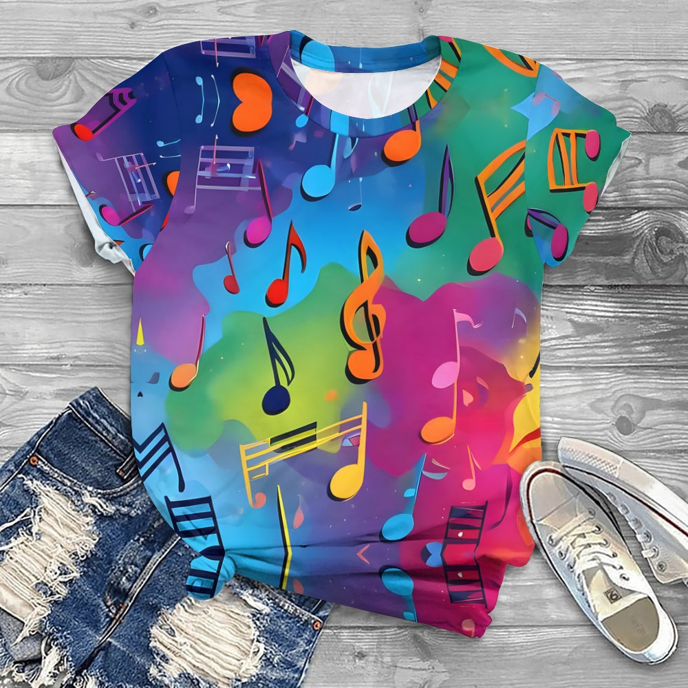 Strumming Your Heartstrings Printed T-shirt