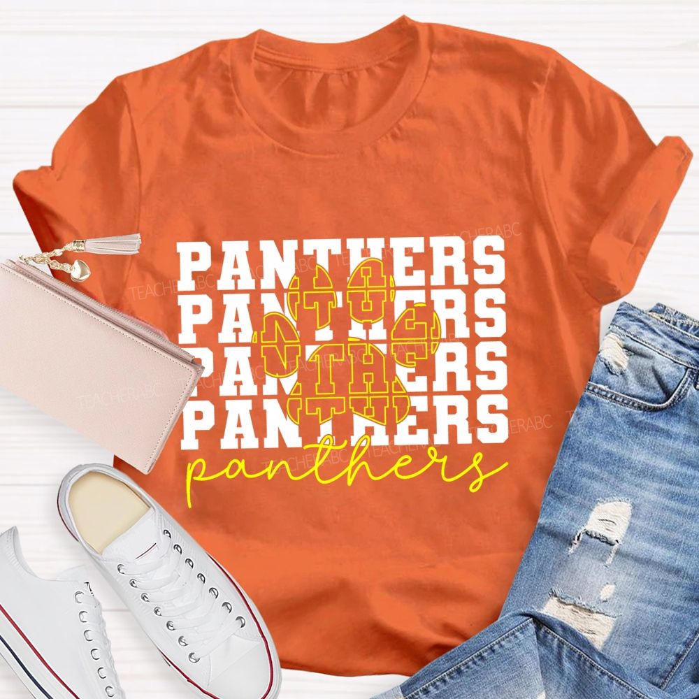 Personalized mascot Simplified characters Teacher T-shirt
