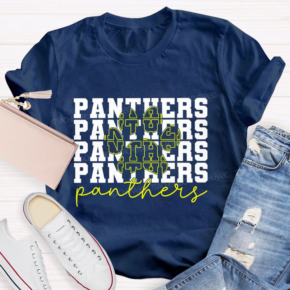 Personalized mascot Simplified characters Teacher T-shirt