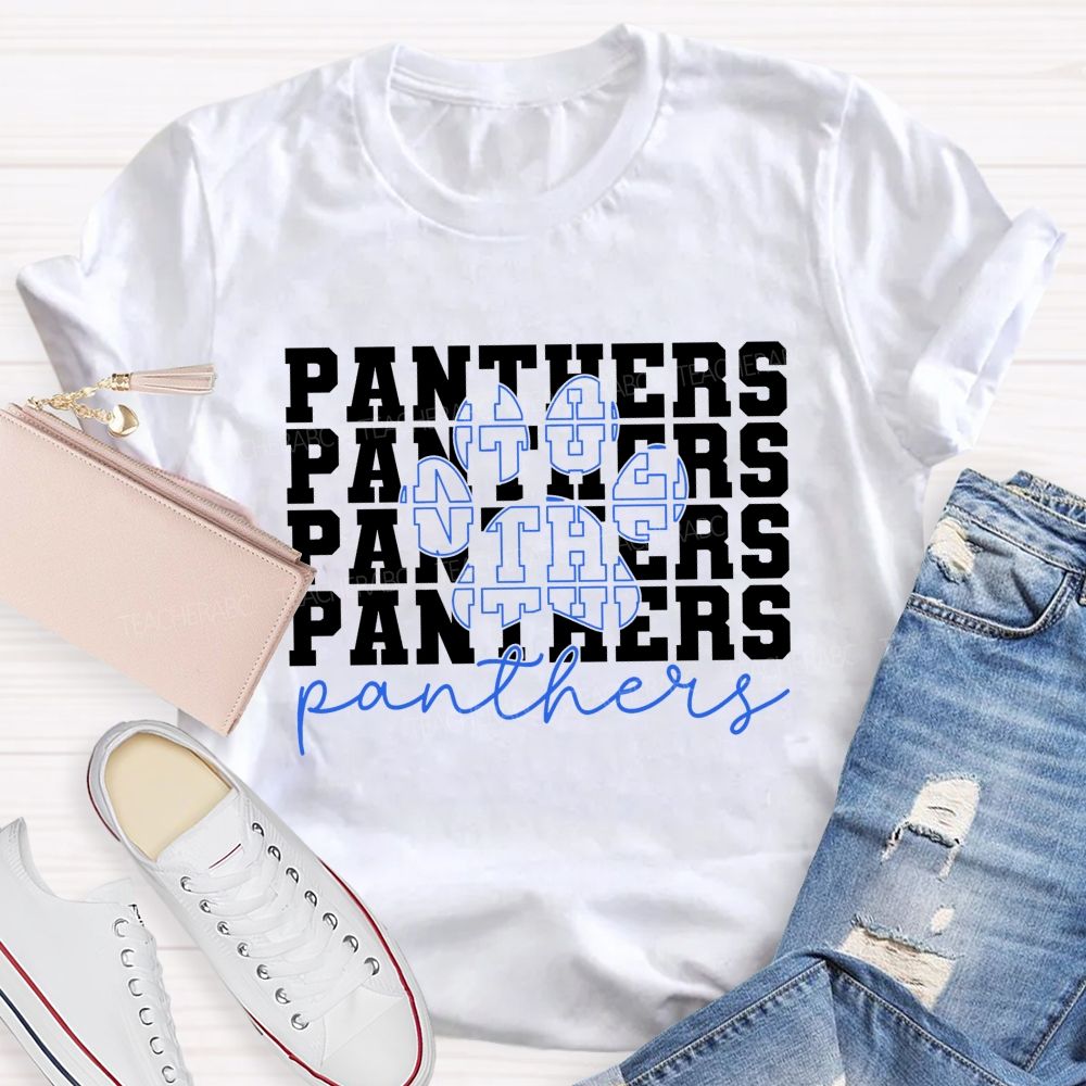Personalized mascot Simplified characters Teacher T-shirt