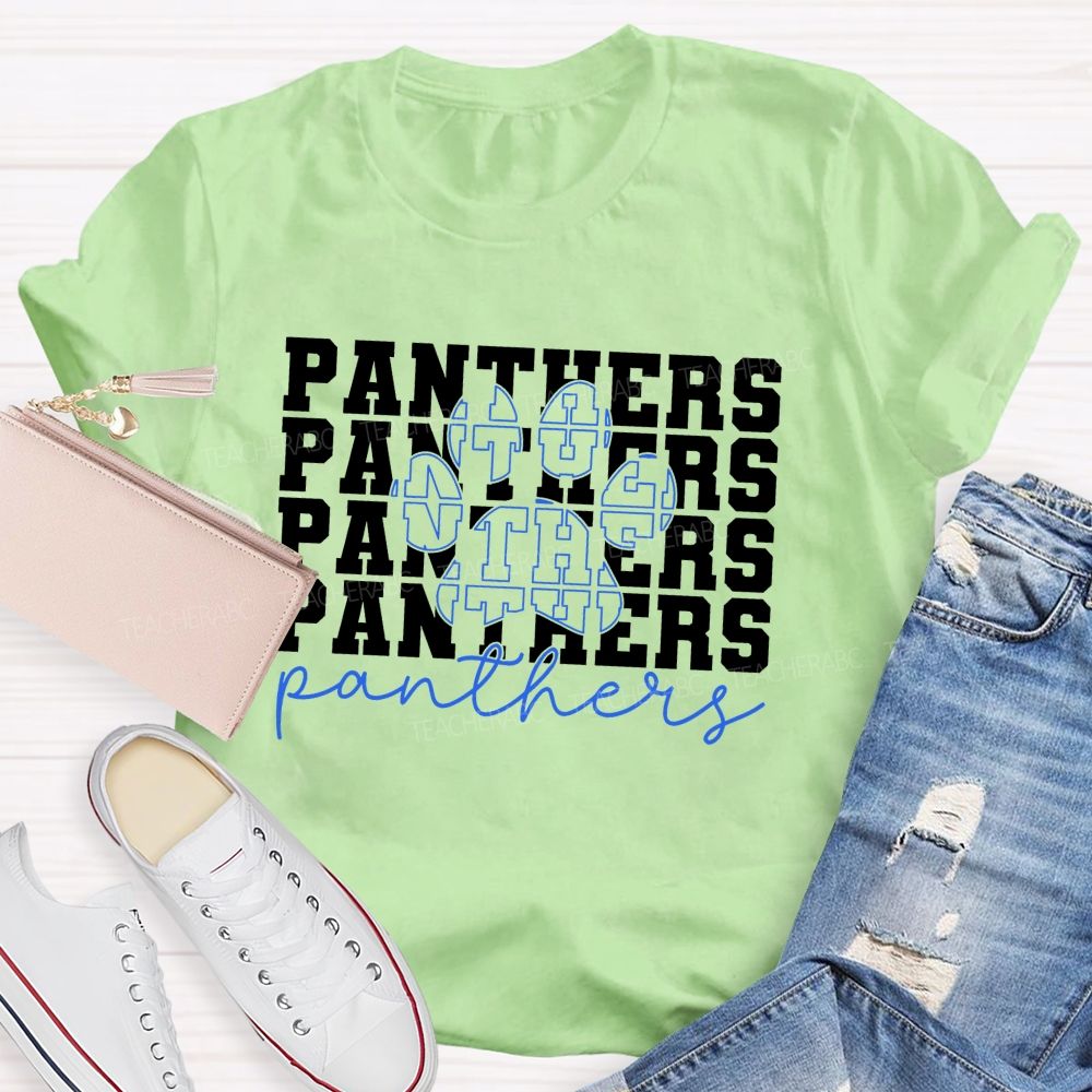 Personalized mascot Simplified characters Teacher T-shirt