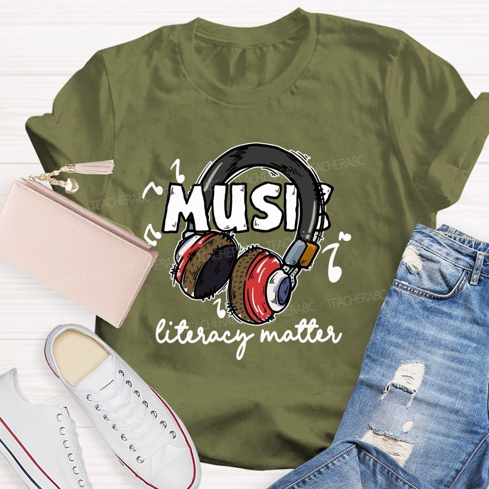 Music Literacy Matters Teacher T-shirt