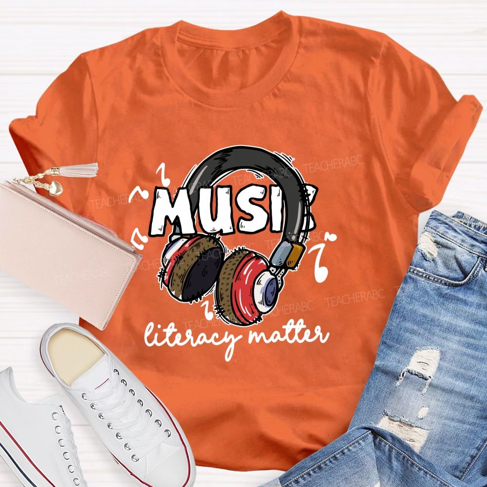 Music Literacy Matters Teacher T-shirt