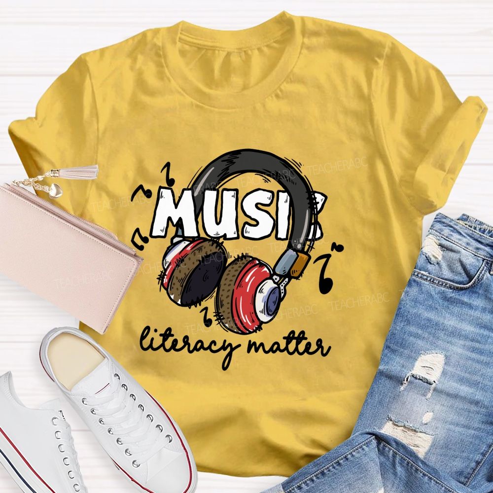 Music Literacy Matters Teacher T-shirt
