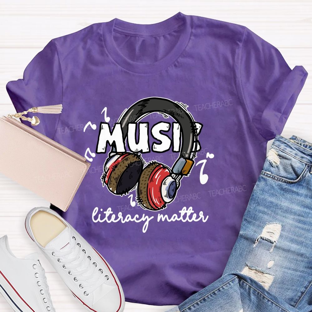 Music Literacy Matters Teacher T-shirt