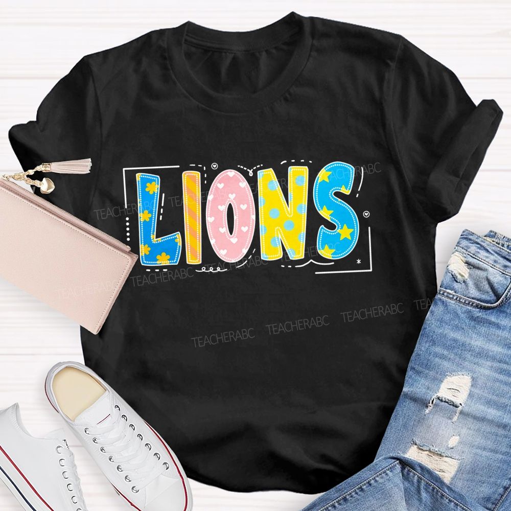 Personalized Mascot Little Star Heart Teacher T-Shirt
