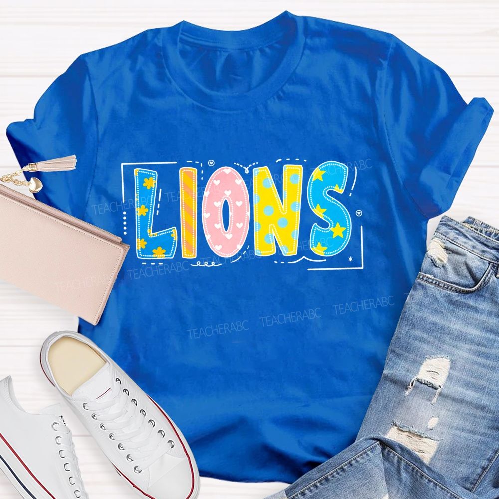 Personalized Mascot Little Star Heart Teacher T-Shirt