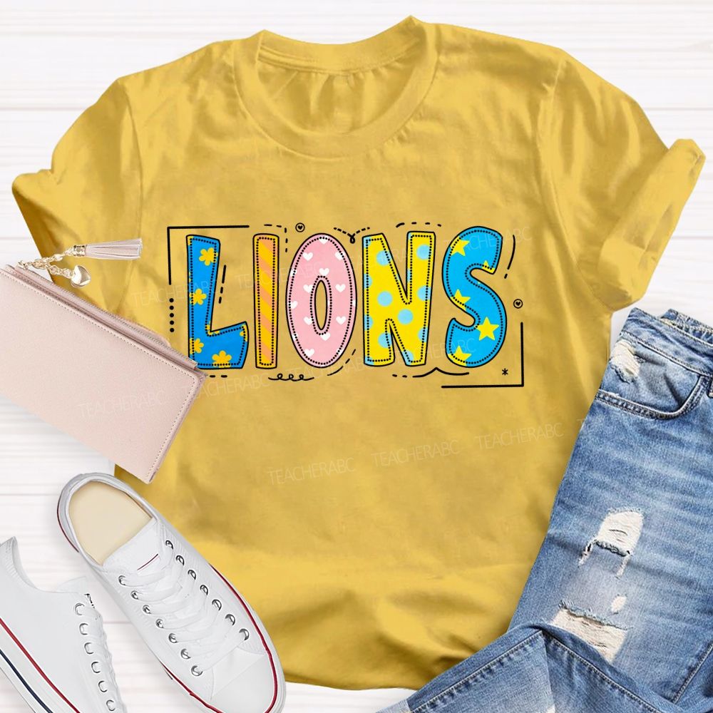 Personalized Mascot Little Star Heart Teacher T-Shirt