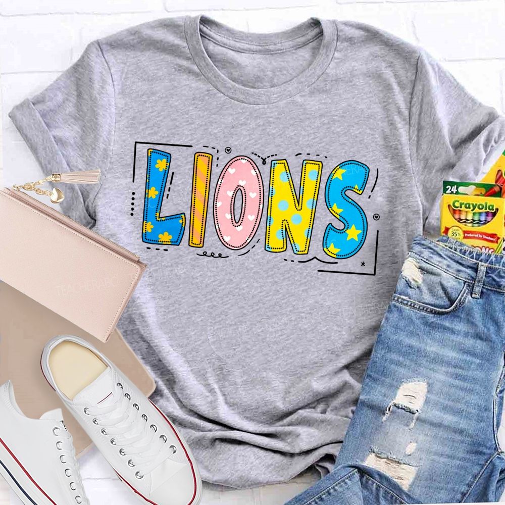 Personalized Mascot Little Star Heart Teacher T-Shirt
