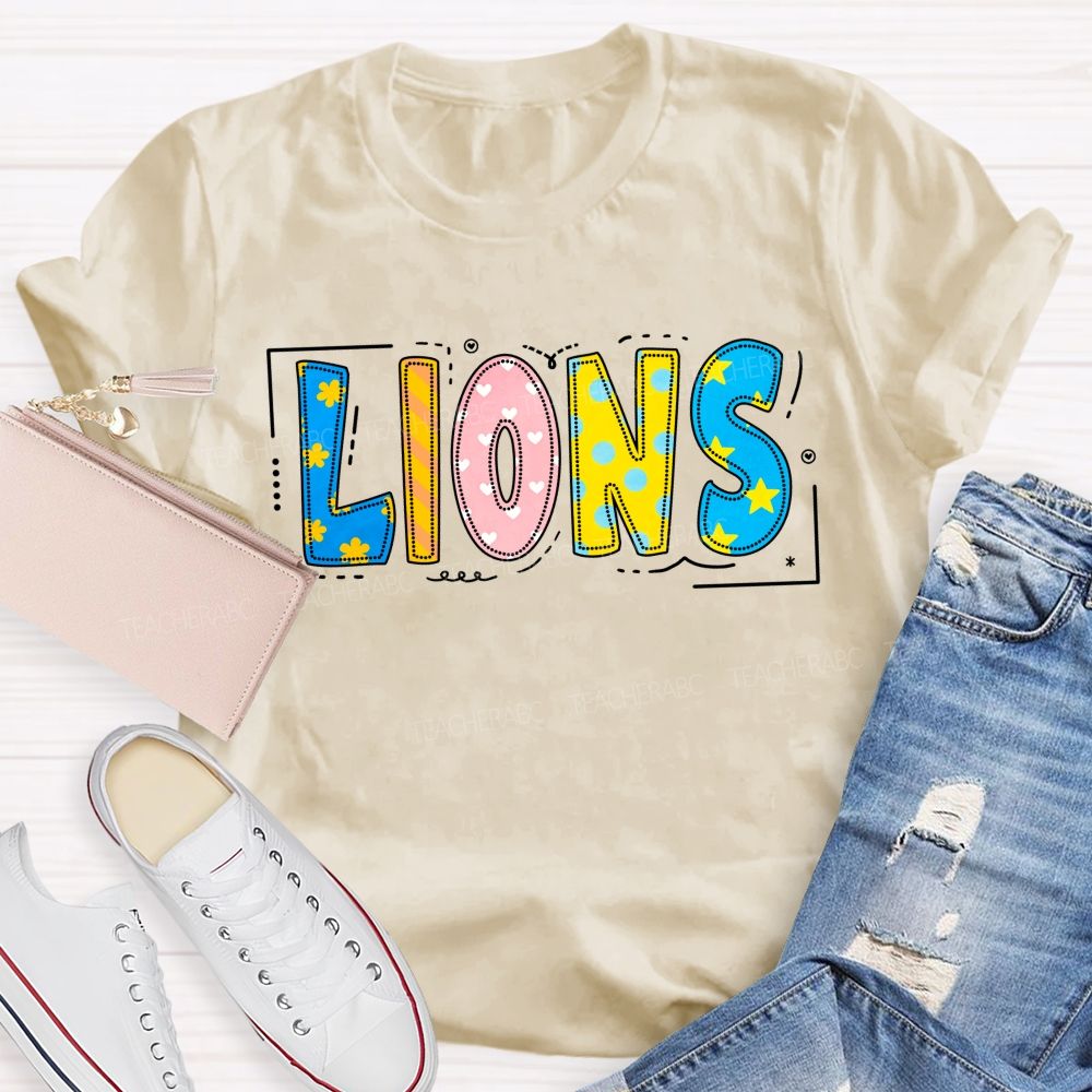 Personalized Mascot Little Star Heart Teacher T-Shirt