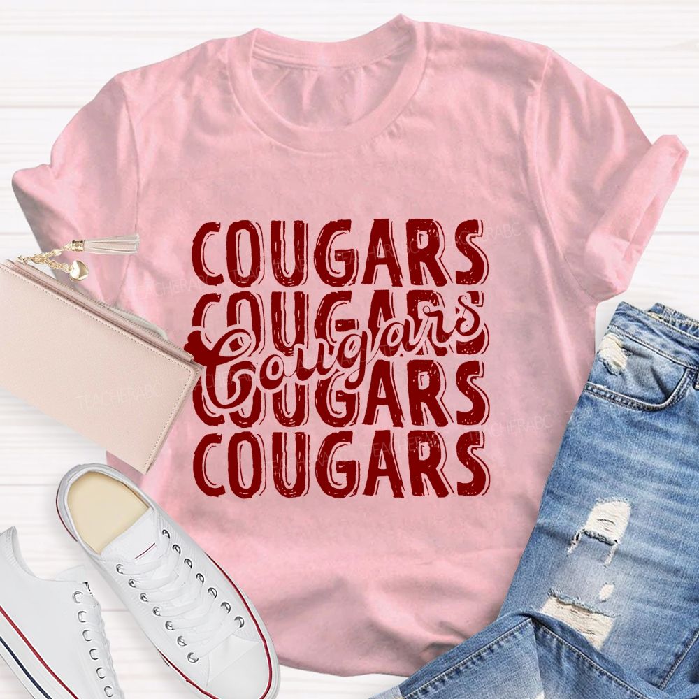 Personalized mascot Mixed-Typeface Graphic Prints Teacher T-shirt