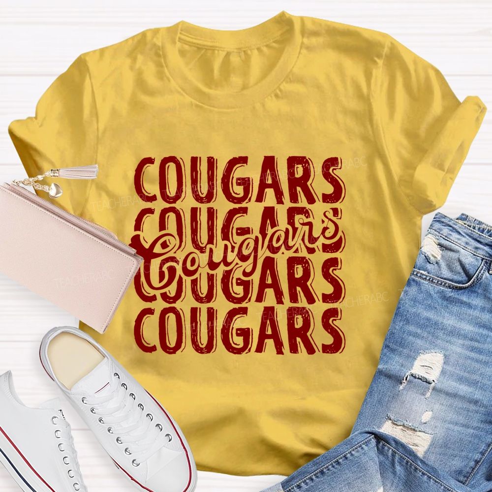Personalized mascot Mixed-Typeface Graphic Prints Teacher T-shirt