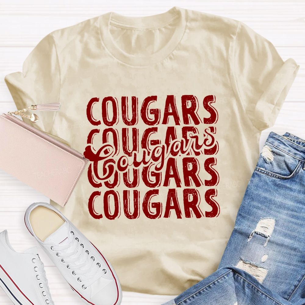 Personalized mascot Mixed-Typeface Graphic Prints Teacher T-shirt